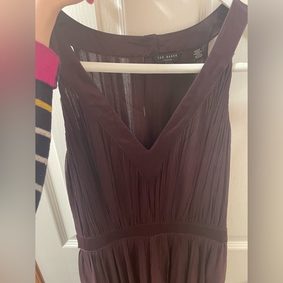 Ted Baker - UK 8/10 (Ted size 2, 3), US 4/6 - Dark Purple Formal dress - Picture 4 of 8
